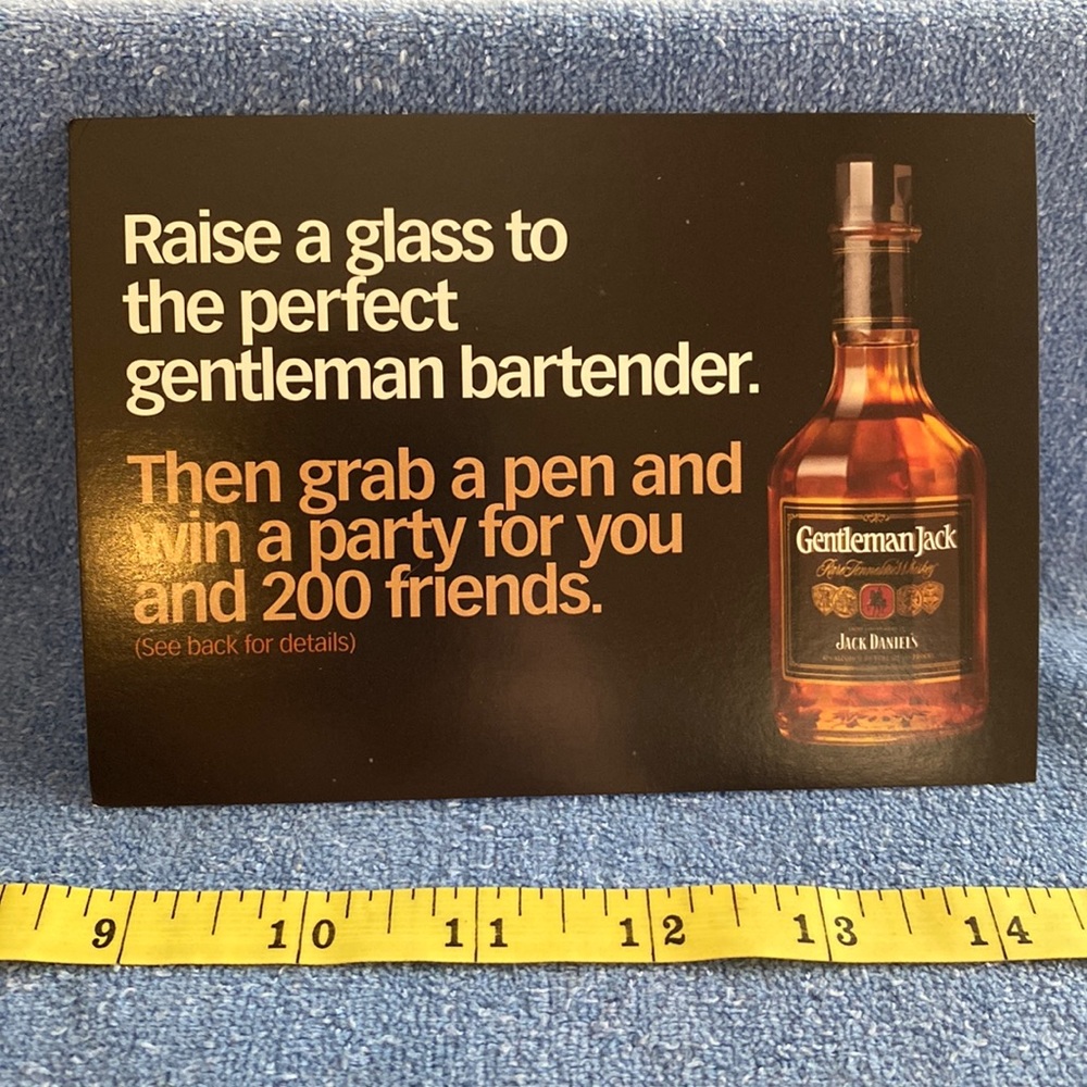 Jack Daniels Postcard GoCard Ad 2002